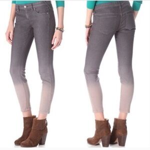 Free People Ombre Dip Dye Skinny‎ Jeans Graphite 26